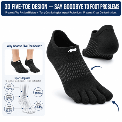 Performance Toe-Socks (3 pairs bundle)