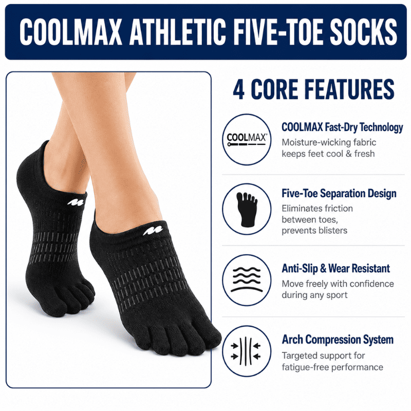 Performance Toe-Socks (3 pairs bundle)